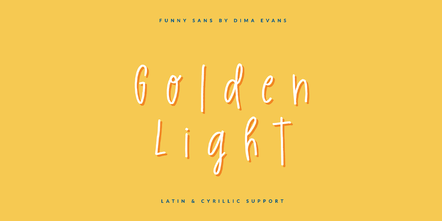 Golden Light Font preview